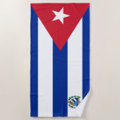 Cubaanse wapenschild strandlaken (Voorkant)