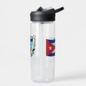 Cubaanse wapenschild, vlag, Cuba Waterfles (Links)