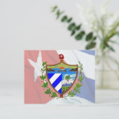 Cubaanse wapenstilstand op Cubaanse vlag Briefkaart (Staand voorkant)