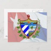 Cubaanse wapenstilstand op Cubaanse vlag Briefkaart (Voorkant / Achterkant)