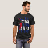 Cuban American Flag  Cuba USA Pride T-shirt (Voorkant volledig)