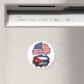 Cuban American USA Tree Roots Flag Magneet (Insitu (Vaatwasser))