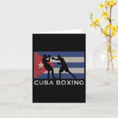 Cuban Boxer National Cuba Flag Boxing Glove Graph Kaart (Gele Bloem)
