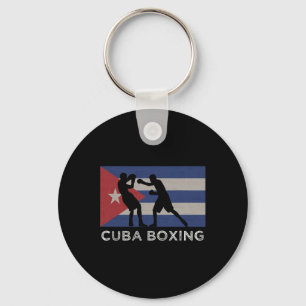 Cuban Boxer National Cuba Flag Boxing Glove Graph Sleutelhanger