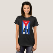 Cuban Boxing Cuba vlag T-shirt (Voorkant volledig)