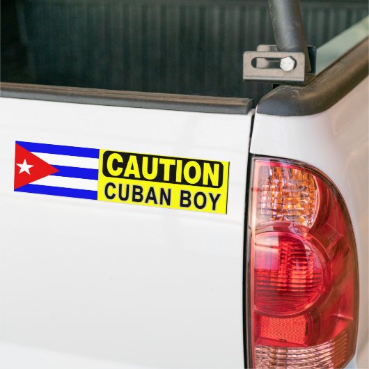 CUBAN BOY Bumpersticker (Op Truck)