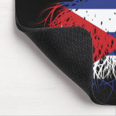 Cuban British UK Tree Roots Flag Muismat (Hoek)