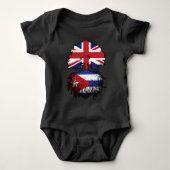Cuban British UK Tree Roots Flag Romper (Voorkant)