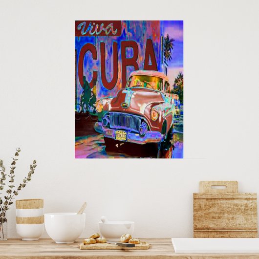 CUBAN BUICK POSTER (Keuken)