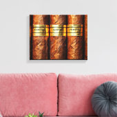 Cuban Cigar Habana Wrapped Canvas (Insitu (Woonkamer))
