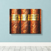 Cuban Cigar Habana Wrapped Canvas (Insitu (Houten vloer))