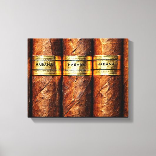 Cuban Cigar Habana Wrapped Canvas (Voorkant)