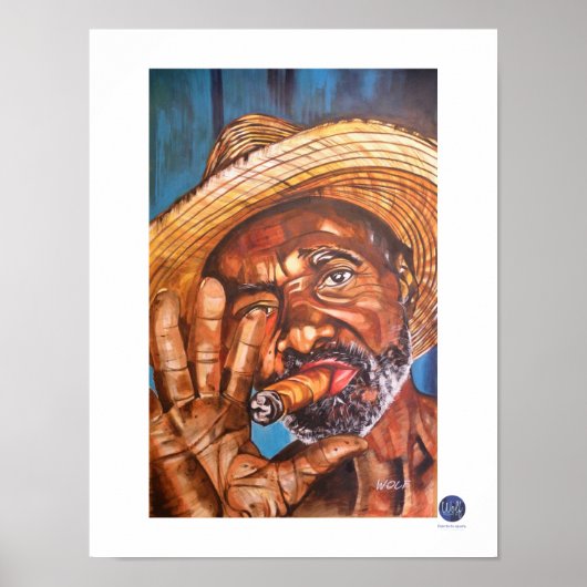 Cuban Cigar Poster (Voorkant)