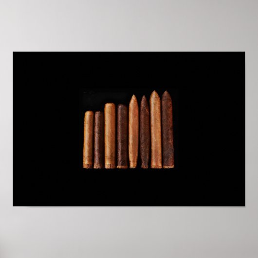 Cuban Cigar Tobacco Minimalism Poster (Voorkant)
