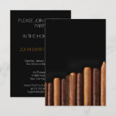 Cuban Cigar Vip Corporate Celebration Invitation Kaart (Voorkant / Achterkant)