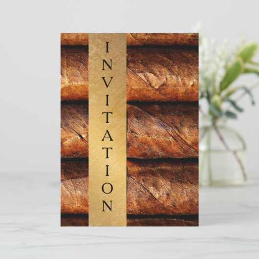 Cuban Cigars Habana Uitnodiging (Staand voorkant)