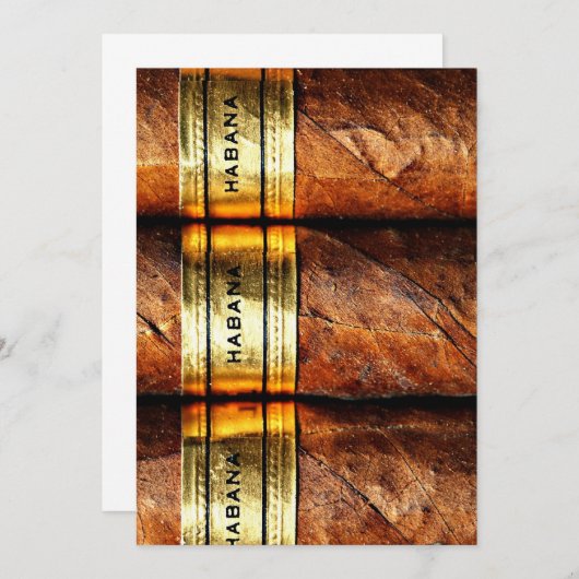 Cuban Cigars Habana Uitnodiging (Voorkant / Achterkant)