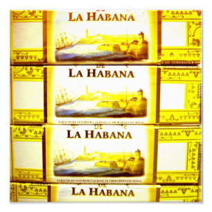 Cuban Cigars   La Habana   Afdrukken Foto Afdruk