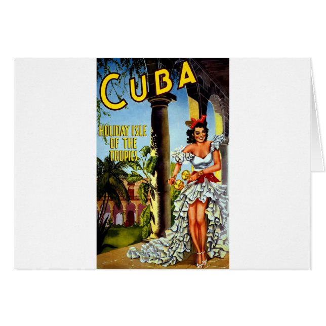 Cuban Dancer Vintage Travel (Voorkant Horizontaal)