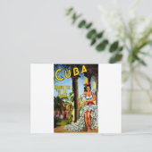 Cuban Dancer Vintage Travel Briefkaart (Staand voorkant)
