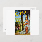 Cuban Dancer Vintage Travel Briefkaart (Voorkant / Achterkant)
