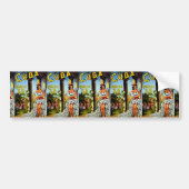 Cuban Dancer Vintage Travel Bumpersticker (Voorkant)