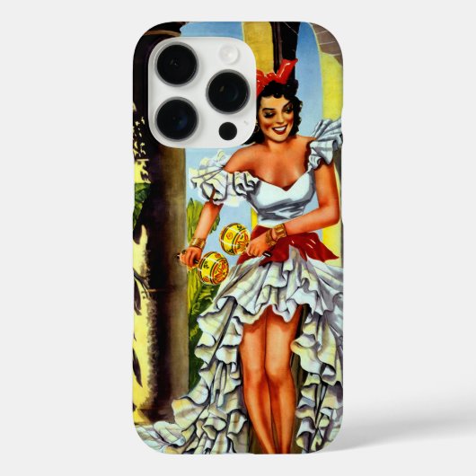 Cuban Dancer Vintage Travel Case-Mate iPhone Case (Achterkant)