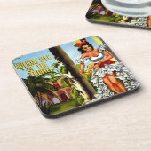 Cuban Dancer Vintage Travel Onderzetter (Linkerzijde)