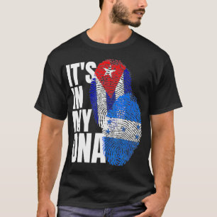 Cuban en Hondurese DNA-vlag Mi T-shirt