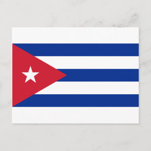 Cuban Flag - Bandera Cubana - Flag of Cuba Briefkaart