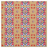 Cuban Flag & Cuba Heart mode Fabric Stof (Swatch)