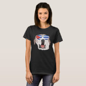 Cuban Flag Great Pyrenee Dog Cuba Pocket T-shirt (Voorkant volledig)