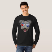Cuban Flag Pumi Dog Cuba Pocket T-shirt (Voorkant volledig)