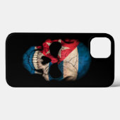 Cuban Flag Skull on Black Case-Mate iPhone Case (Achterkant (horizontaal))
