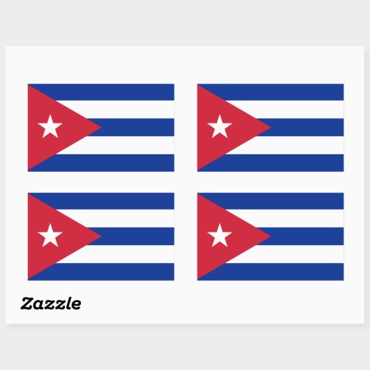 Cuban Flag Sticker (Vel)