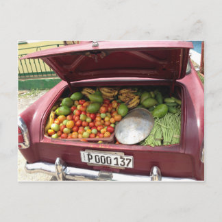 Cuban fruitstal car briefkaart