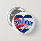 Cuban Girl Ronde Button 5,7 Cm (Voorkant /achterkant)