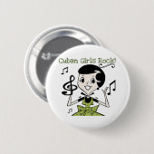 Cuban Girls Rock Ronde Button 5,7 Cm (Voorkant /achterkant)