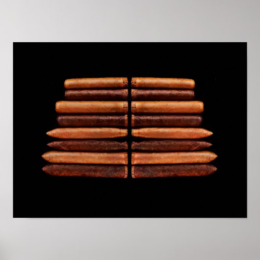 Cuban Habana Cigars Vip Black Minimalism Poster (Voorkant)