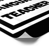 Cuban Language Teacher Poster (Hoek)