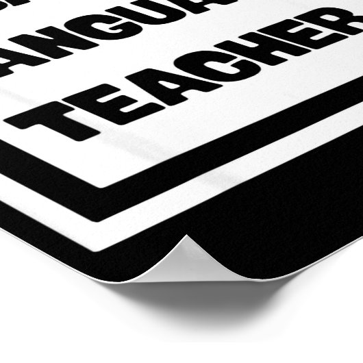 Cuban Language Teacher Poster (Hoek)