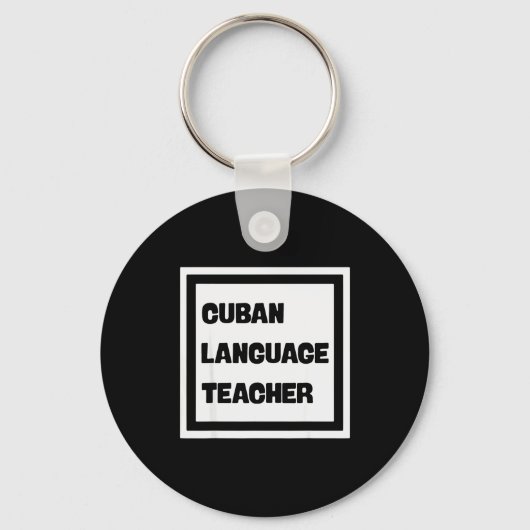 Cuban Language Teacher Sleutelhanger (Voorkant)