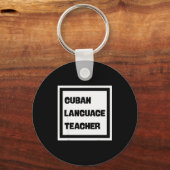 Cuban Language Teacher Sleutelhanger (Voorkant)