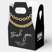 Cuban Link Gold chain Hip Hop Favor Bedankdoosjes (Geopend)