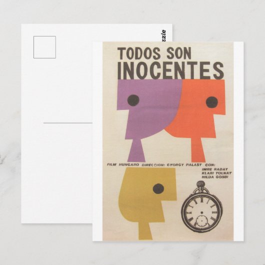 Cuban Movie Poster Cuban Film Poster Post Print Briefkaart (Voorkant / Achterkant)