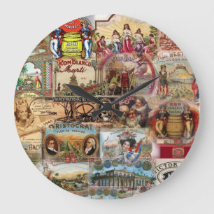 Cuban Nostalgia  Clock Grote Klok