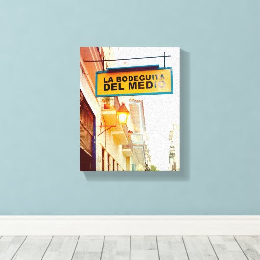 Cuban Photo of Old Havana Habana | Bodegita |  Canvas Afdruk (Insitu (Houten vloer))