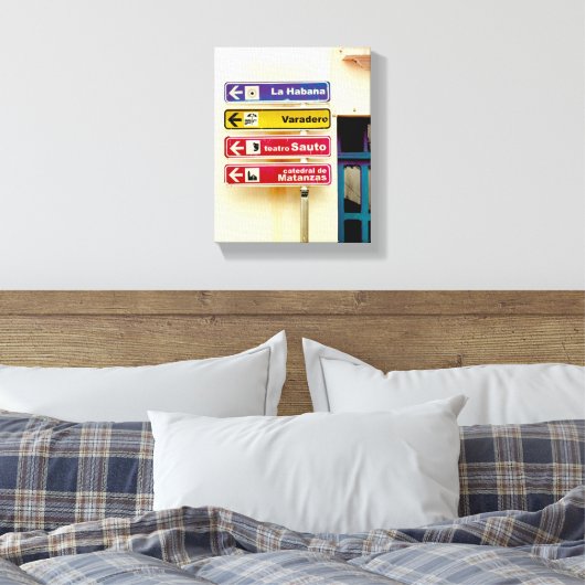 Cuban Photo of Old Havana Habana | Directions |  Canvas Afdruk (Insitu (Slaapkamer))