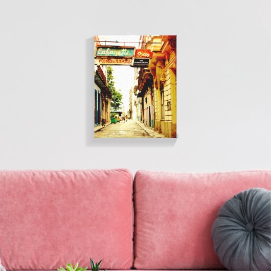 Cuban Photo of Old Havana | Lafayette |  Canvas Afdruk (Insitu (Woonkamer))