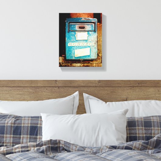 Cuban Photo of Old Havana | Mailbox | Canvas Afdruk (Insitu (Slaapkamer))